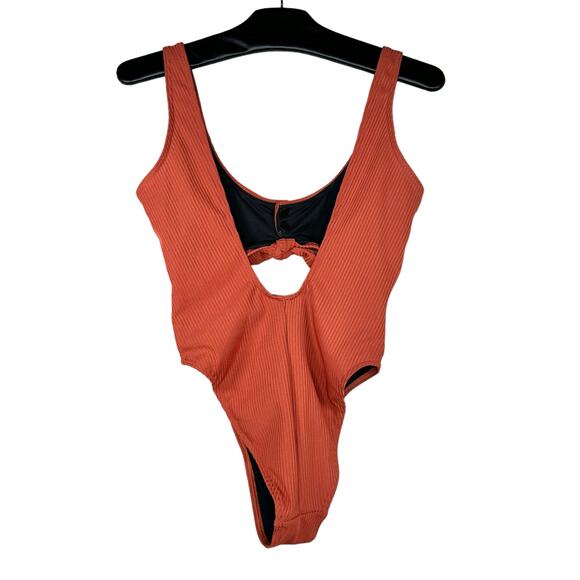 Nasty Gal Meet Me In The Middle Cut-Out One Piece Swimsuit 4 NWOT - Picture 4 of 11